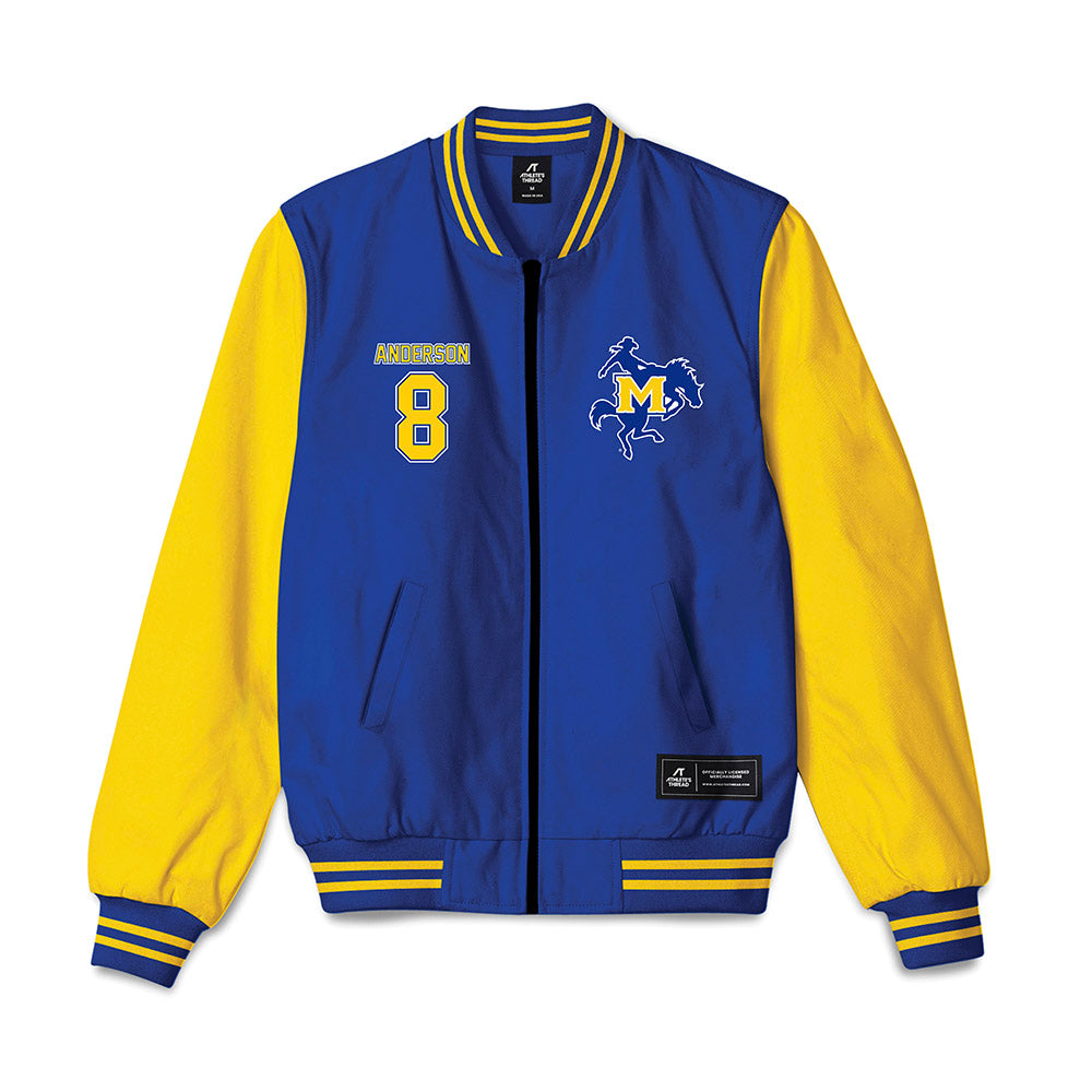 McNeese State - NCAA Women's Volleyball : Summer Anderson - Bomber Jacket-0