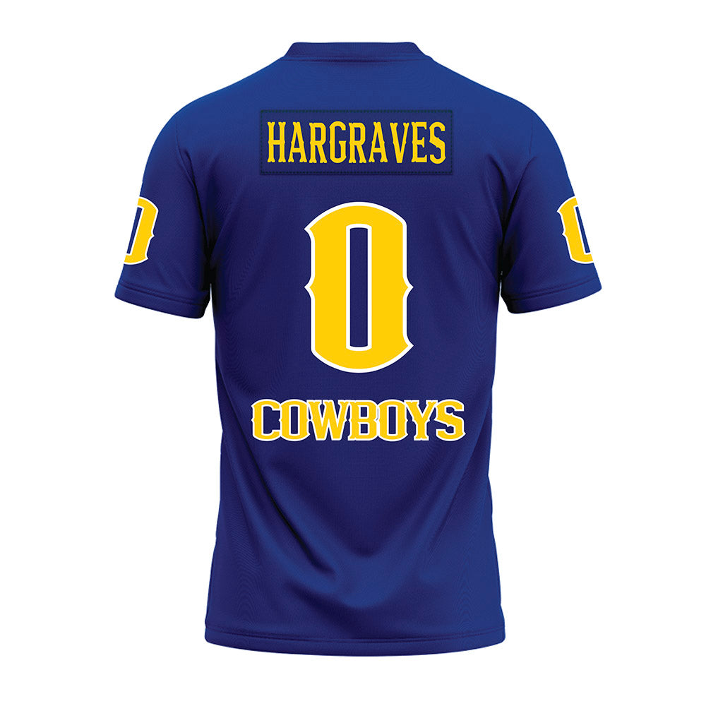 McNeese State - NCAA Football : Jermaine Hargraves - Blue Premium Football Jersey-1