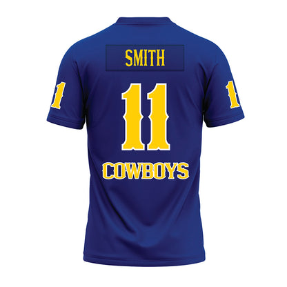 McNeese State - NCAA Football : Cody Smith - Blue Premium Football Jersey-1