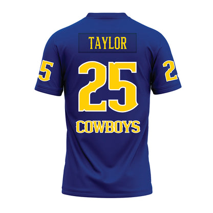 McNeese State - NCAA Football : Morris Taylor - Blue Premium Football Jersey-1