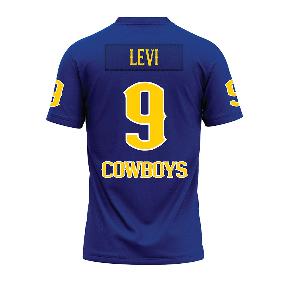 McNeese State - NCAA Football : Jamaal Levi - Blue Premium Football Jersey-1