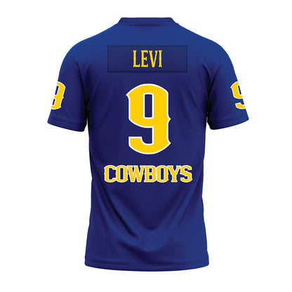 McNeese State - NCAA Football : Jamaal Levi - Blue Premium Football Jersey-1