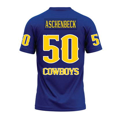 McNeese State - NCAA Football : Eric Aschenbeck - Blue Premium Football Jersey-1