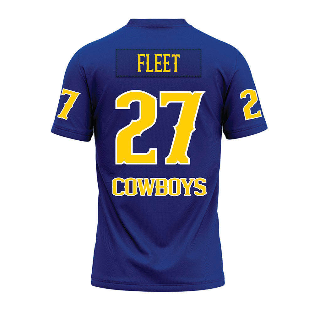 McNeese State - NCAA Football : Kenyatta Fleet - Blue Premium Football Jersey-1