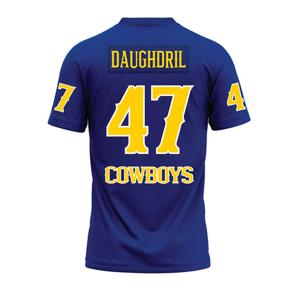McNeese State - NCAA Football : Landon Daughdril - Blue Premium Football Jersey-1