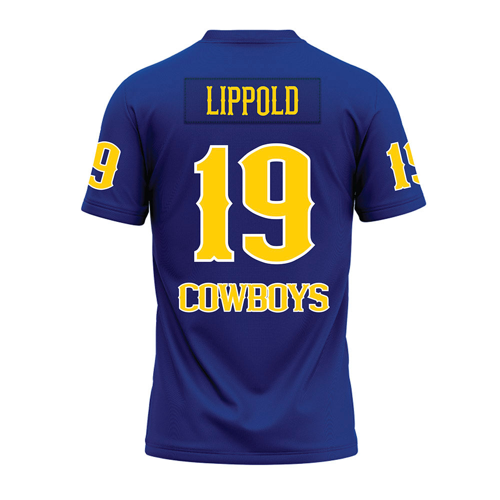 McNeese State - NCAA Football : Devin Lippold - Blue Premium Football Jersey-1