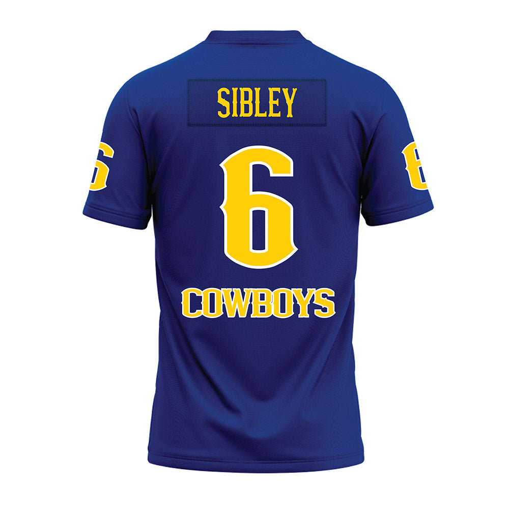 McNeese State - NCAA Football : Emauri Sibley - Blue Premium Football Jersey-1