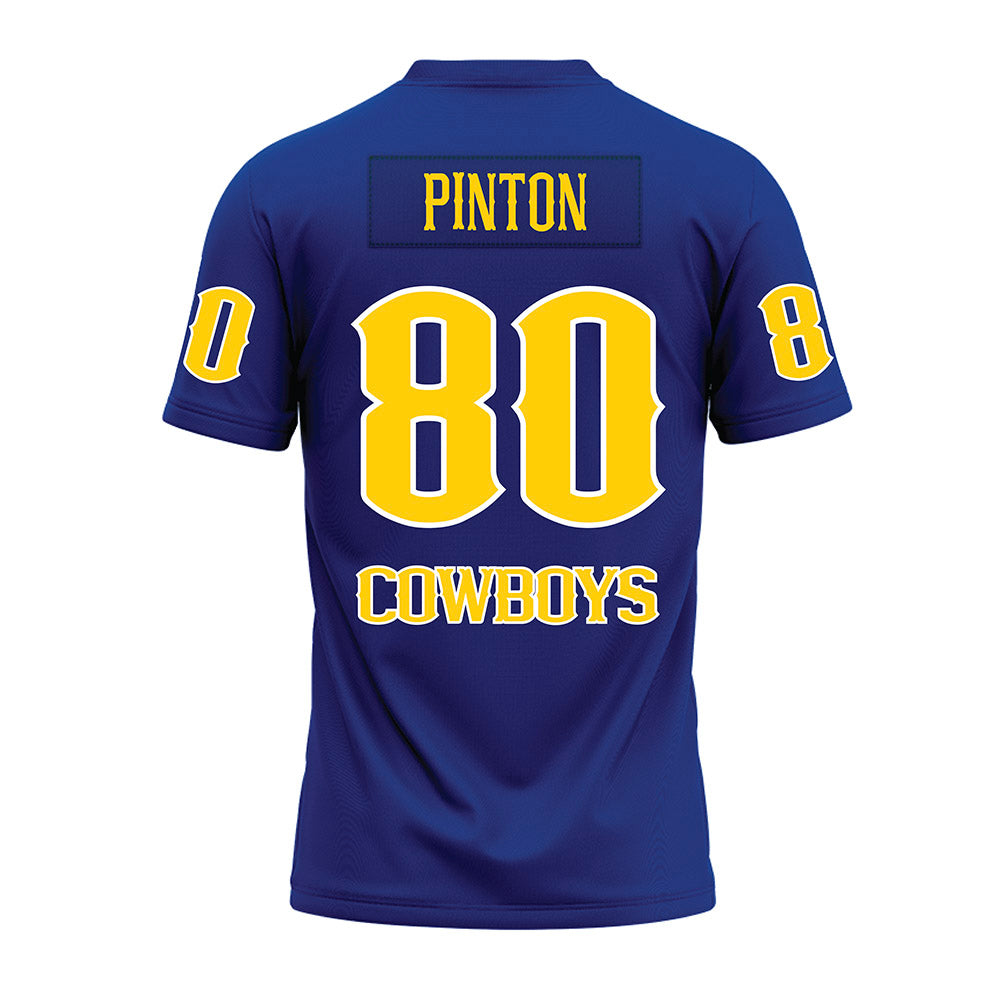 McNeese State - NCAA Football : Fabrizio Pinton Pinton - Blue Premium Football Jersey-1