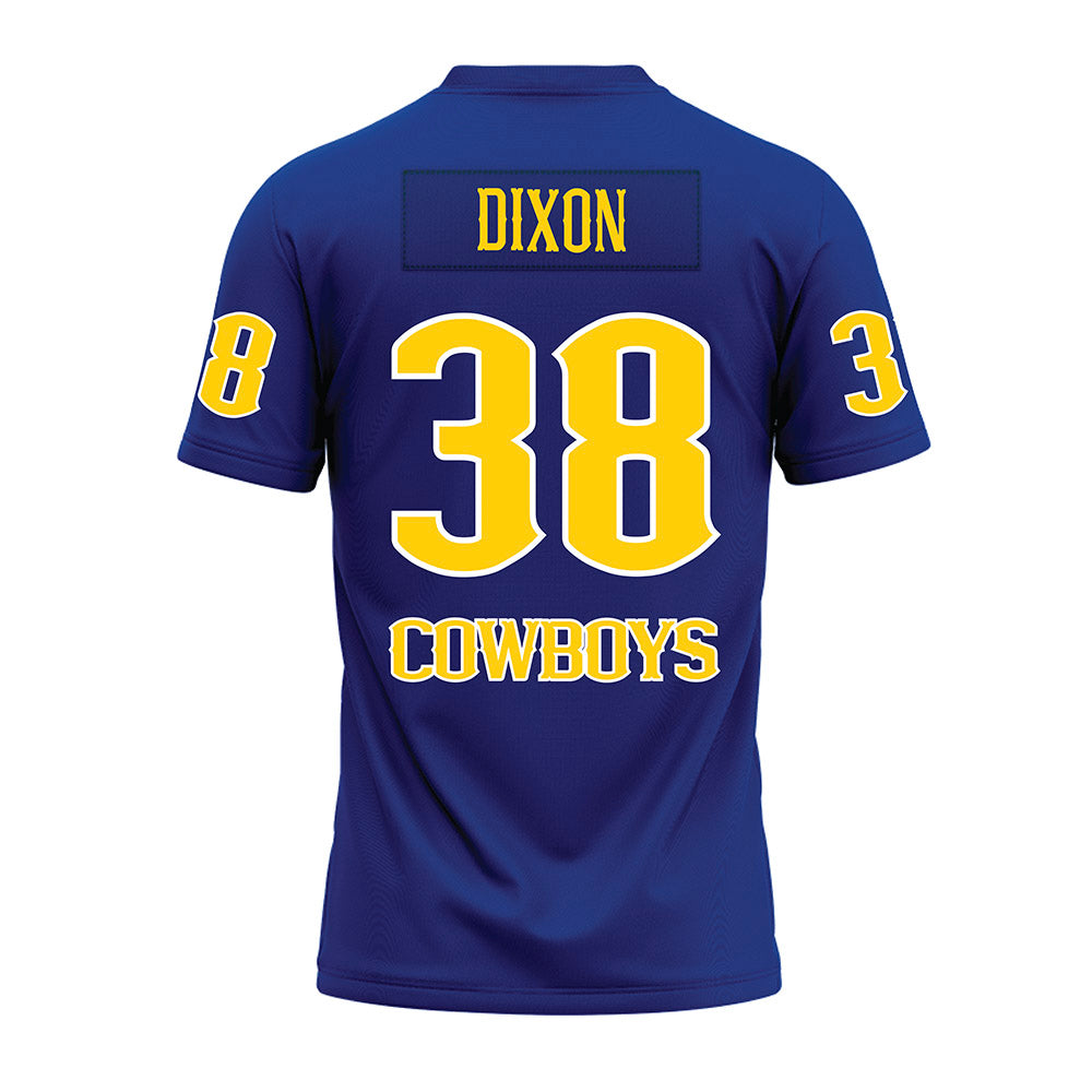 McNeese State - NCAA Football : George Dixon - Blue Premium Football Jersey-1