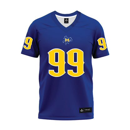 McNeese State - NCAA Football : Dominick Bolden - Blue Premium Football Jersey-0