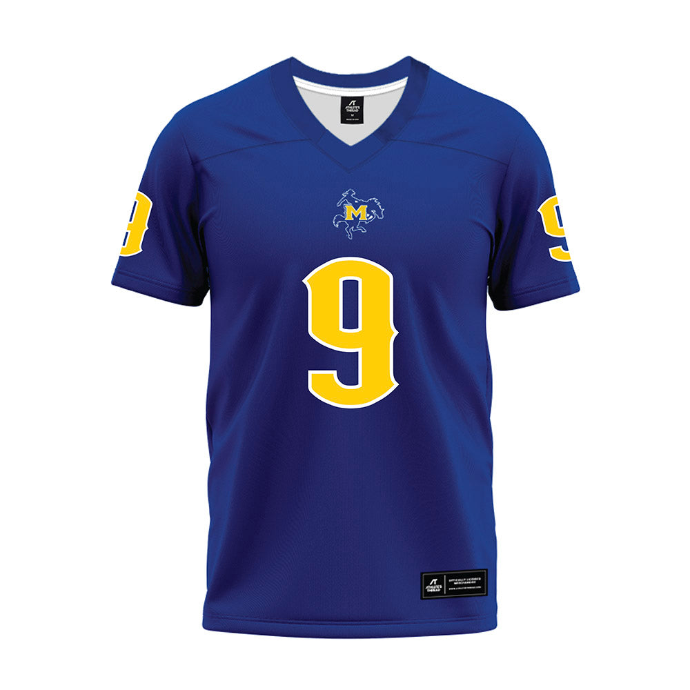 McNeese State - NCAA Football : Jamaal Levi - Blue Premium Football Jersey-0
