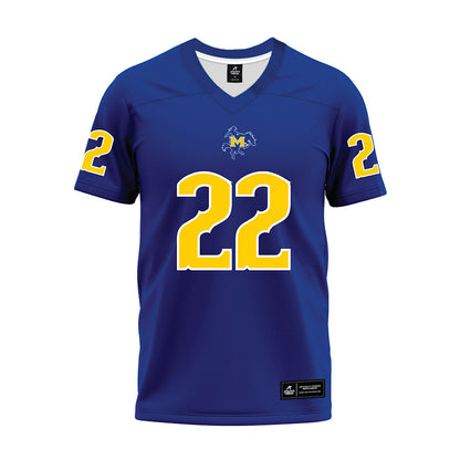 McNeese State - NCAA Football : Marquez Davis - Blue Premium Football Jersey-0