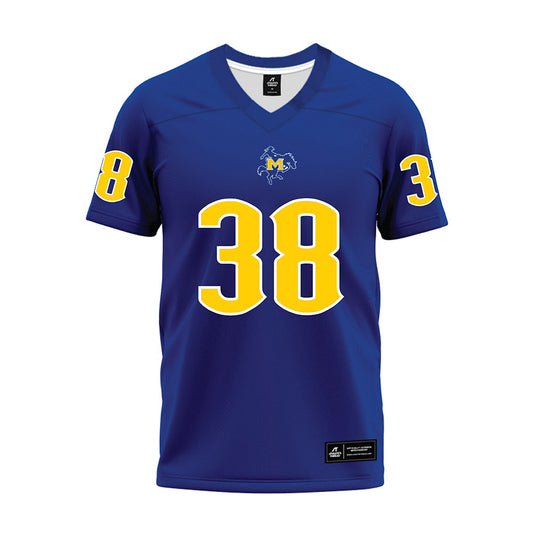 McNeese State - NCAA Football : George Dixon - Blue Premium Football Jersey-0