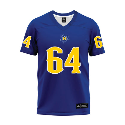 McNeese State - NCAA Football : Luis Moreno - Blue Premium Football Jersey-0