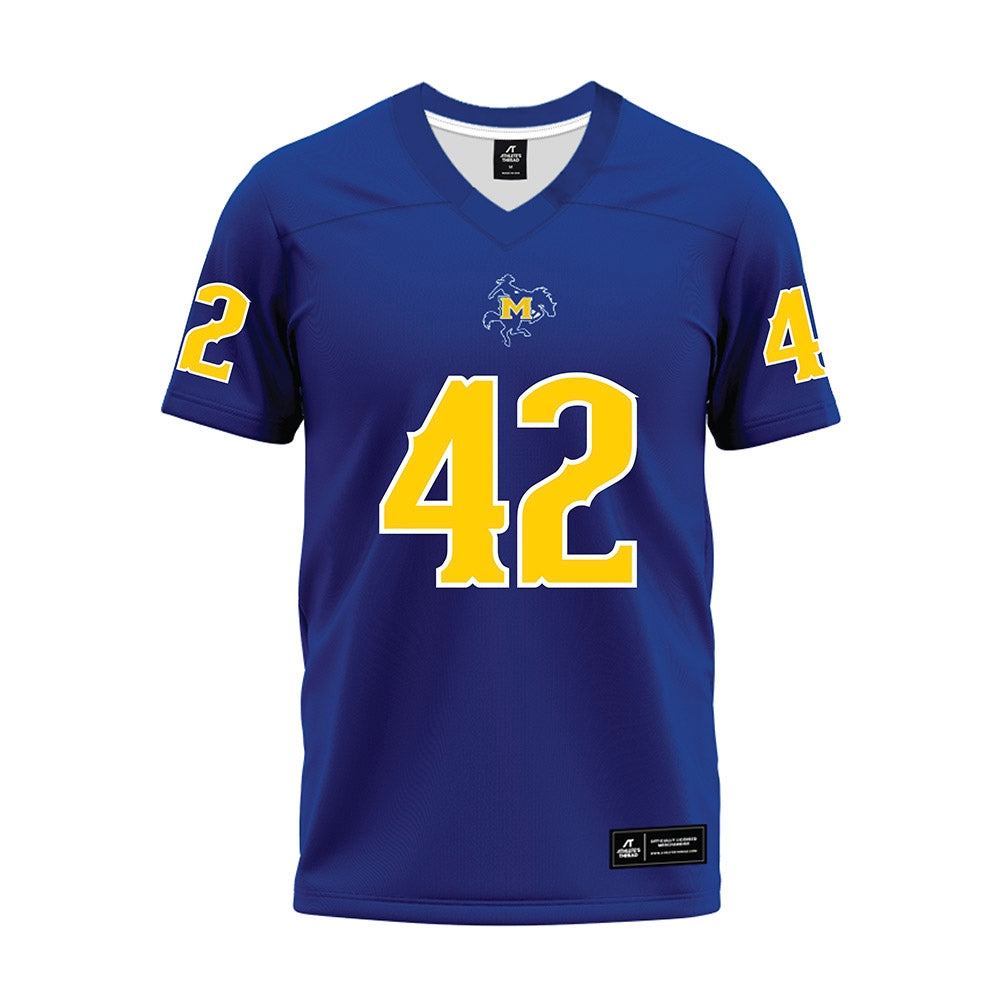 McNeese State - NCAA Football : Kesean Hines - Blue Premium Football Jersey-0