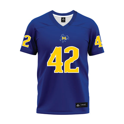 McNeese State - NCAA Football : Kesean Hines - Blue Premium Football Jersey-0