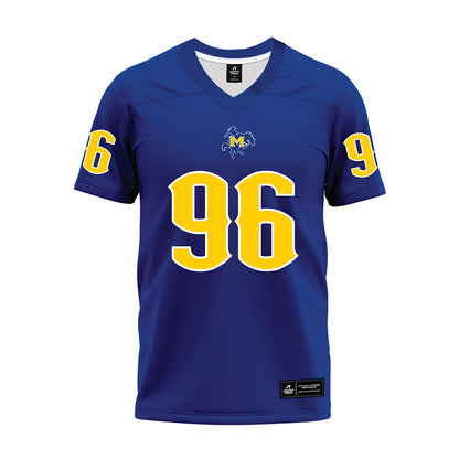 McNeese State - NCAA Football : Devwin Rankins Jr - Blue Premium Football Jersey-0