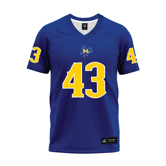 McNeese State - NCAA Football : Jordan Allen - Blue Premium Football Jersey-0