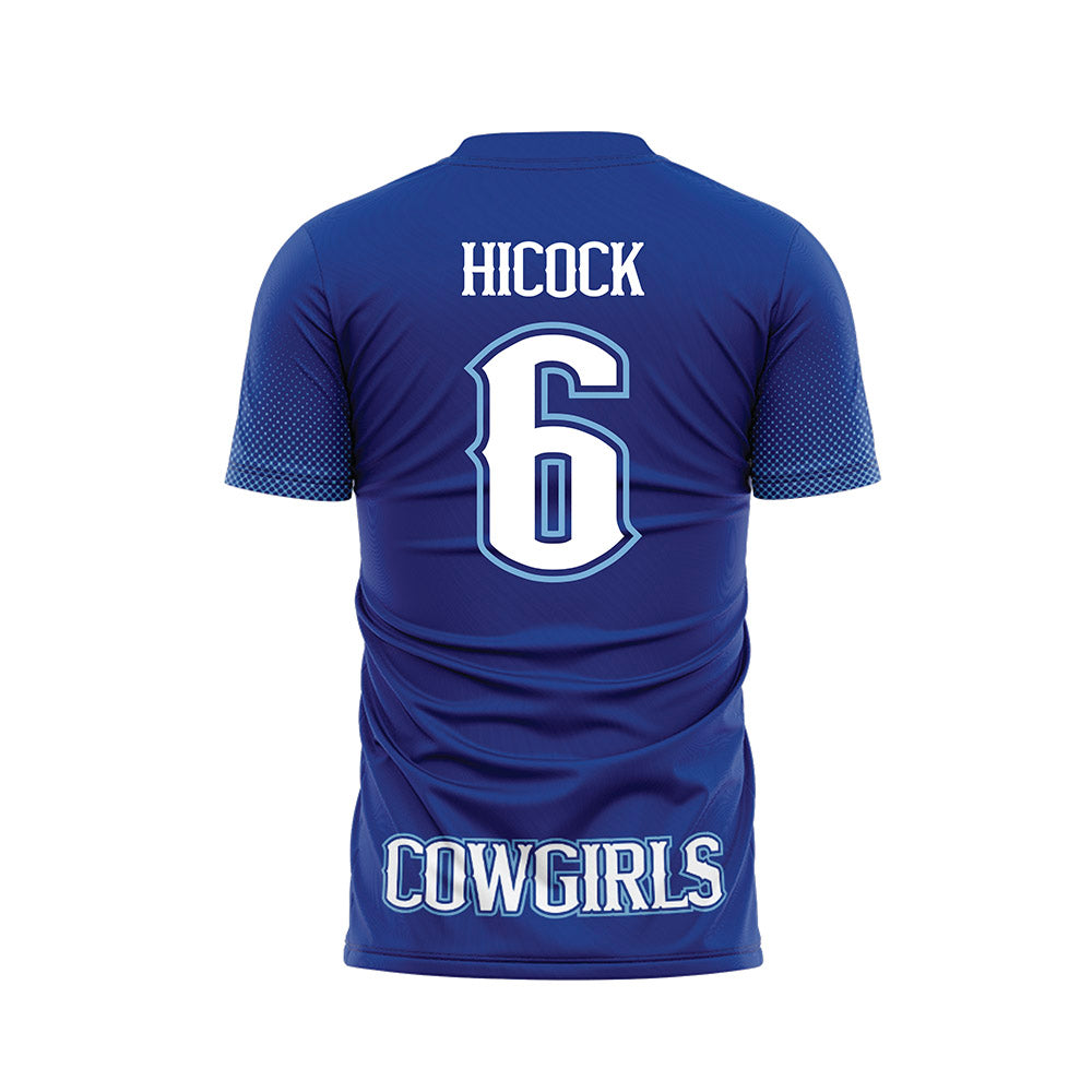 McNeese State - NCAA Women's Soccer : Riley Hicock - Blue Soccer Jersey-1