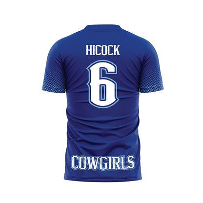 McNeese State - NCAA Women's Soccer : Riley Hicock - Blue Soccer Jersey-1