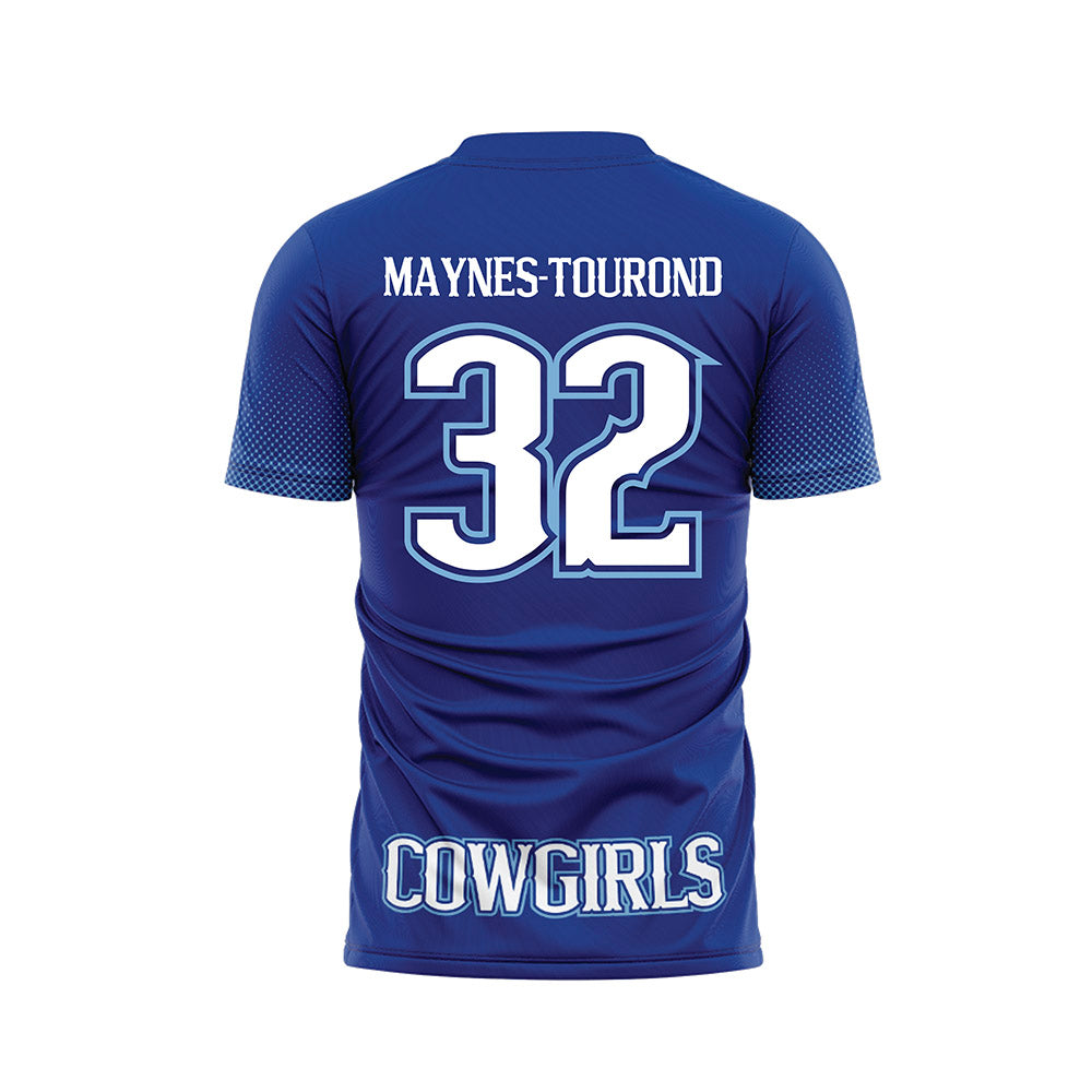 McNeese State - NCAA Women's Soccer : Rhiannon Maynes-Tourond - Blue Soccer Jersey-1