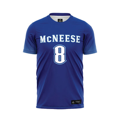 McNeese State - NCAA Women's Soccer : Alexandra Arvanitis - Blue Soccer Jersey-0