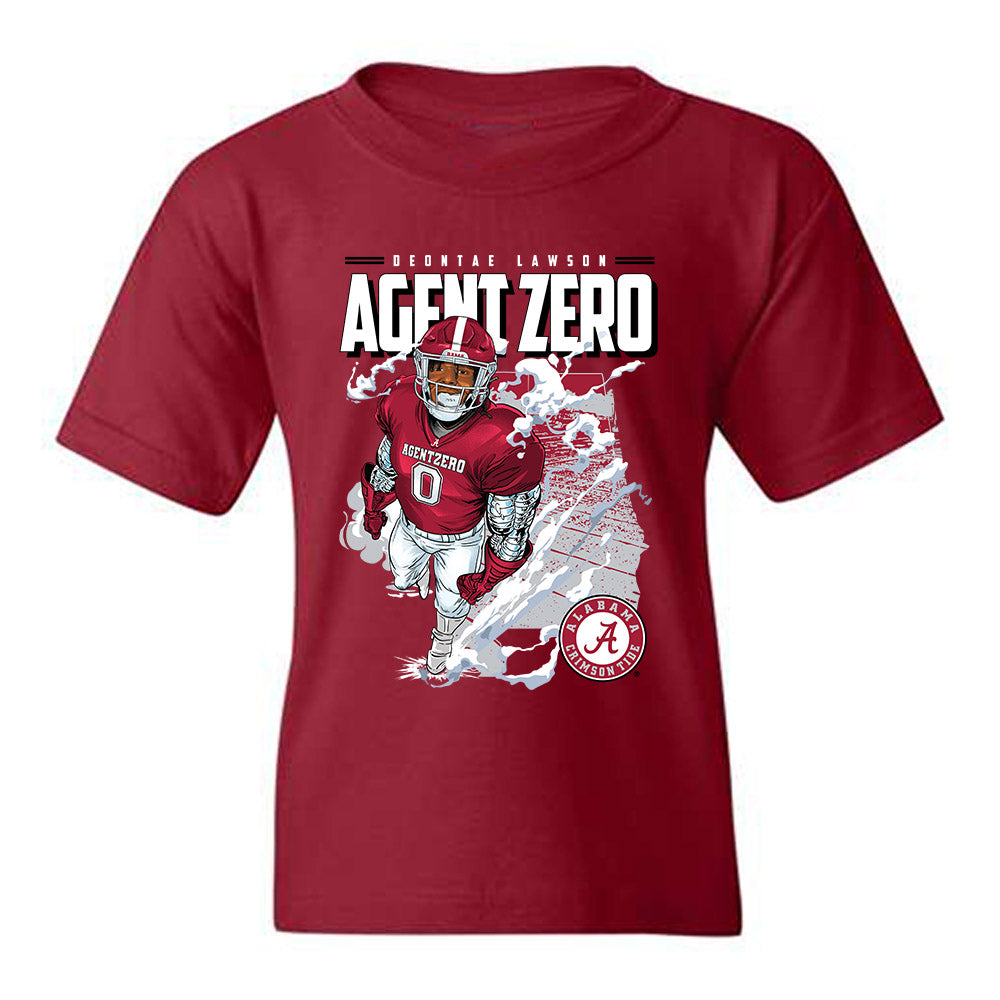 Alabama - NCAA Football : Deontae Lawson - Youth T-Shirt Individual Caricature