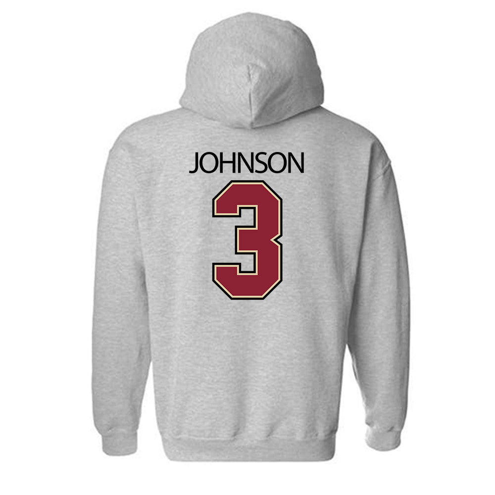 Boston College - NCAA Football : Nate Johnson - Classic Shersey Hooded Sweatshirt