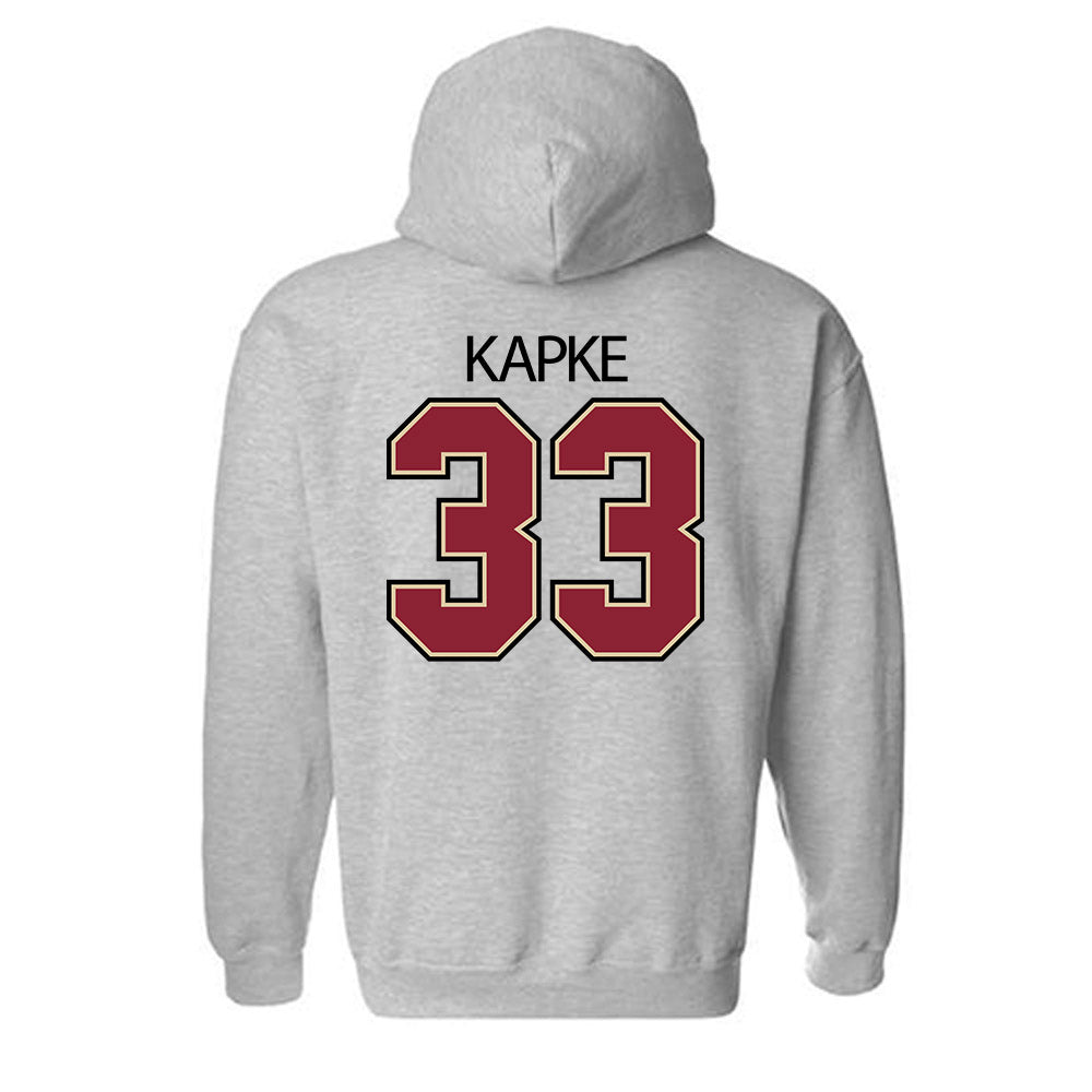 Boston College - NCAA Men's Basketball : Boden Kapke - Classic Shersey Hooded Sweatshirt-1