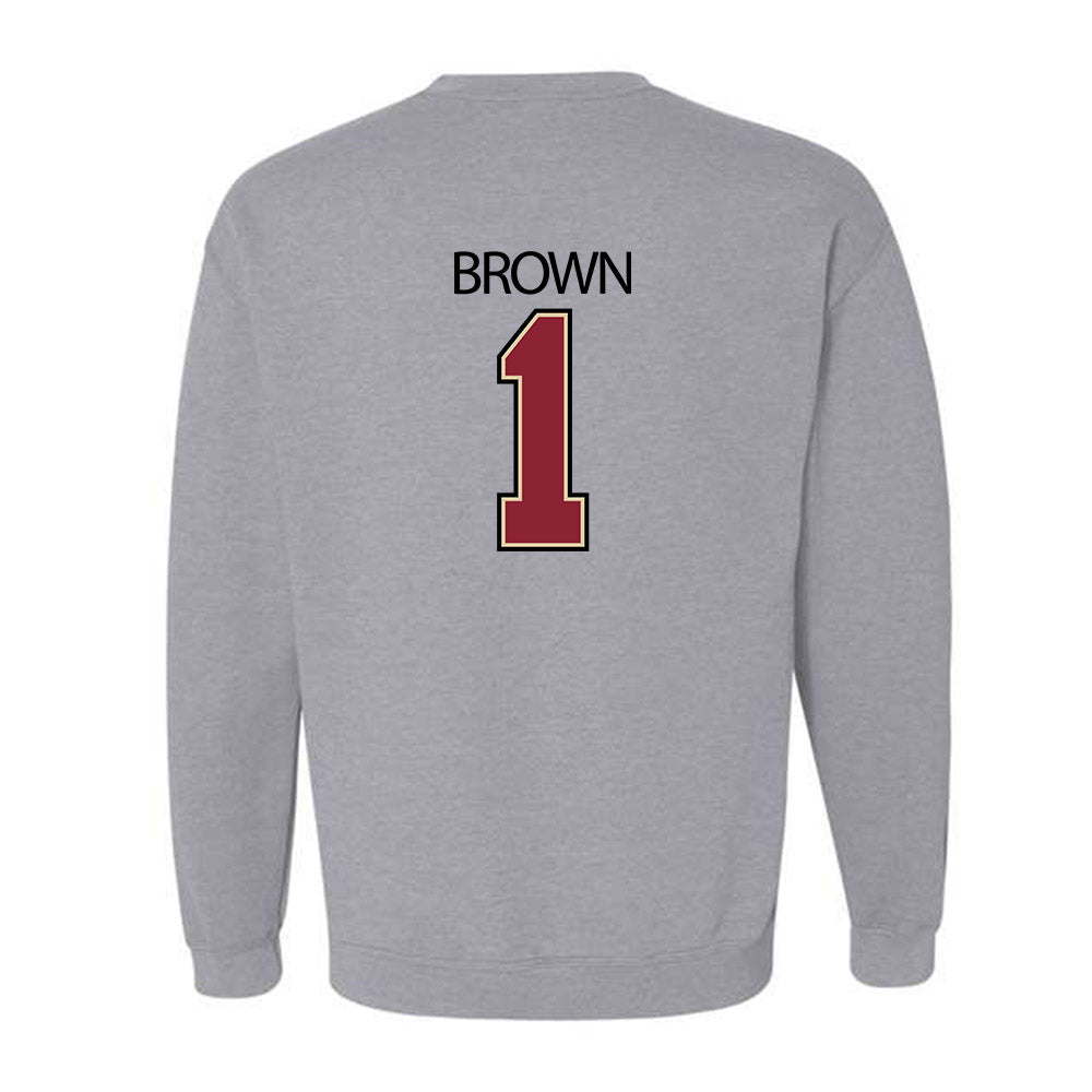 Boston College - NCAA Men's Basketball : Dion Brown - Classic Shersey Crewneck Sweatshirt-1