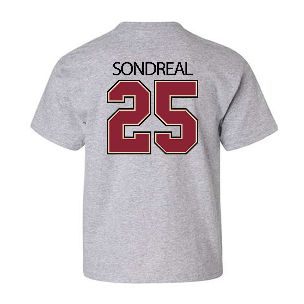 Boston College - NCAA Men's Ice Hockey : Jake Sondreal - Classic Shersey Youth T-Shirt-1