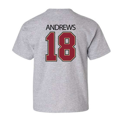 Boston College - NCAA Men's Soccer : Max Andrews - Classic Shersey Youth T-Shirt