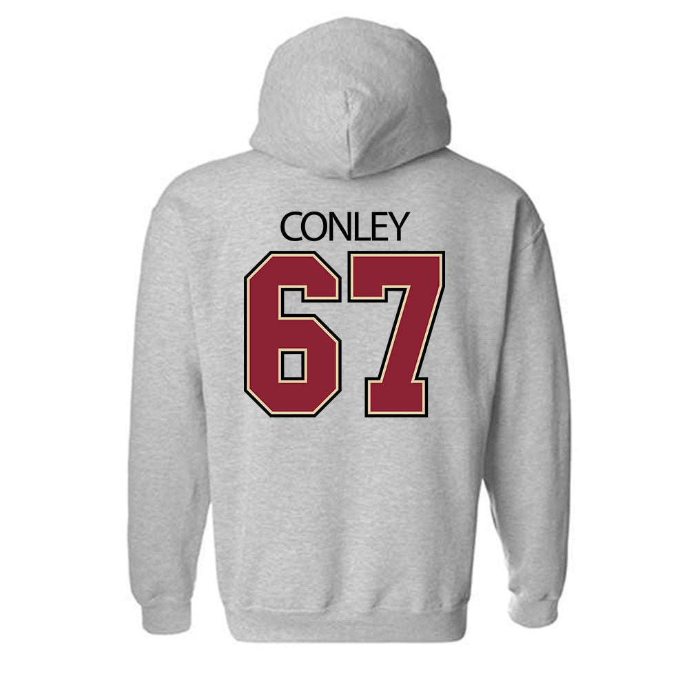 Boston College - NCAA Football : Jack Conley - Classic Shersey Hooded Sweatshirt