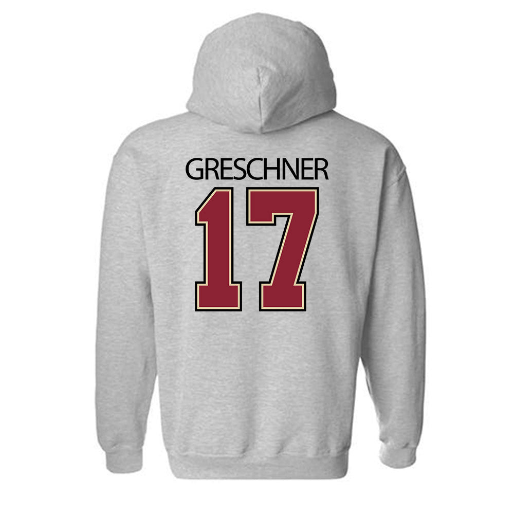 Boston College - NCAA Men's Tennis : Matvey Greschner - Classic Shersey Hooded Sweatshirt-1
