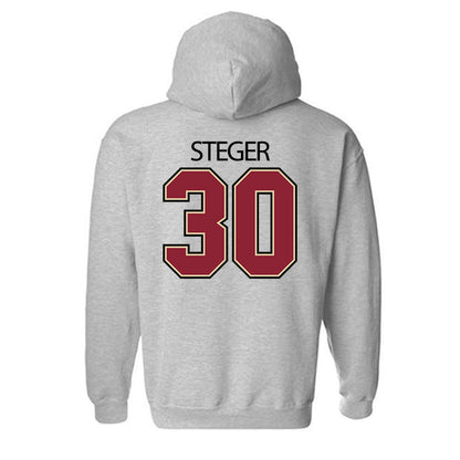 Boston College - NCAA Men's Basketball : Caleb Steger - Classic Shersey Hooded Sweatshirt-1