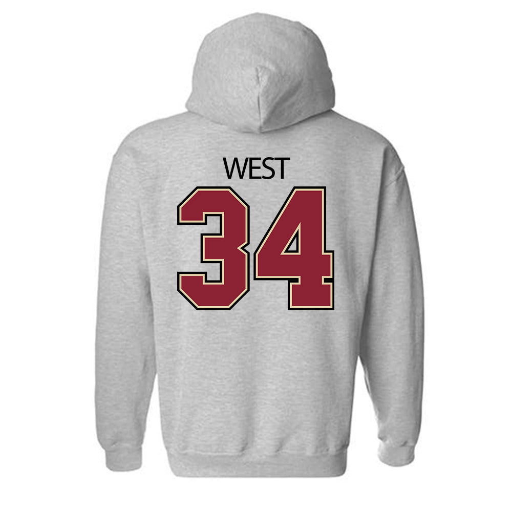 Boston College - NCAA Baseball : John West - Classic Shersey Hooded Sweatshirt