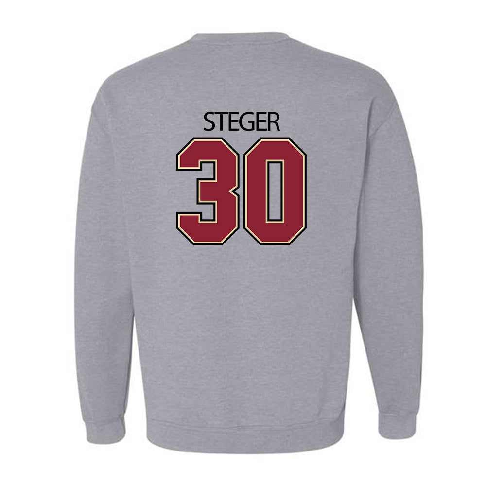 Boston College - NCAA Men's Basketball : Caleb Steger - Classic Shersey Crewneck Sweatshirt-1