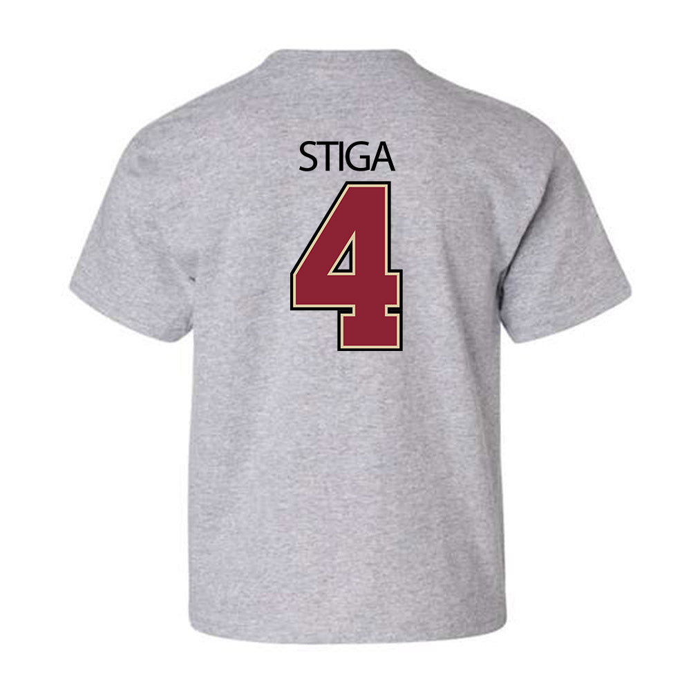 Boston College - NCAA Men's Ice Hockey : Teddy Stiga - Classic Shersey Youth T-Shirt