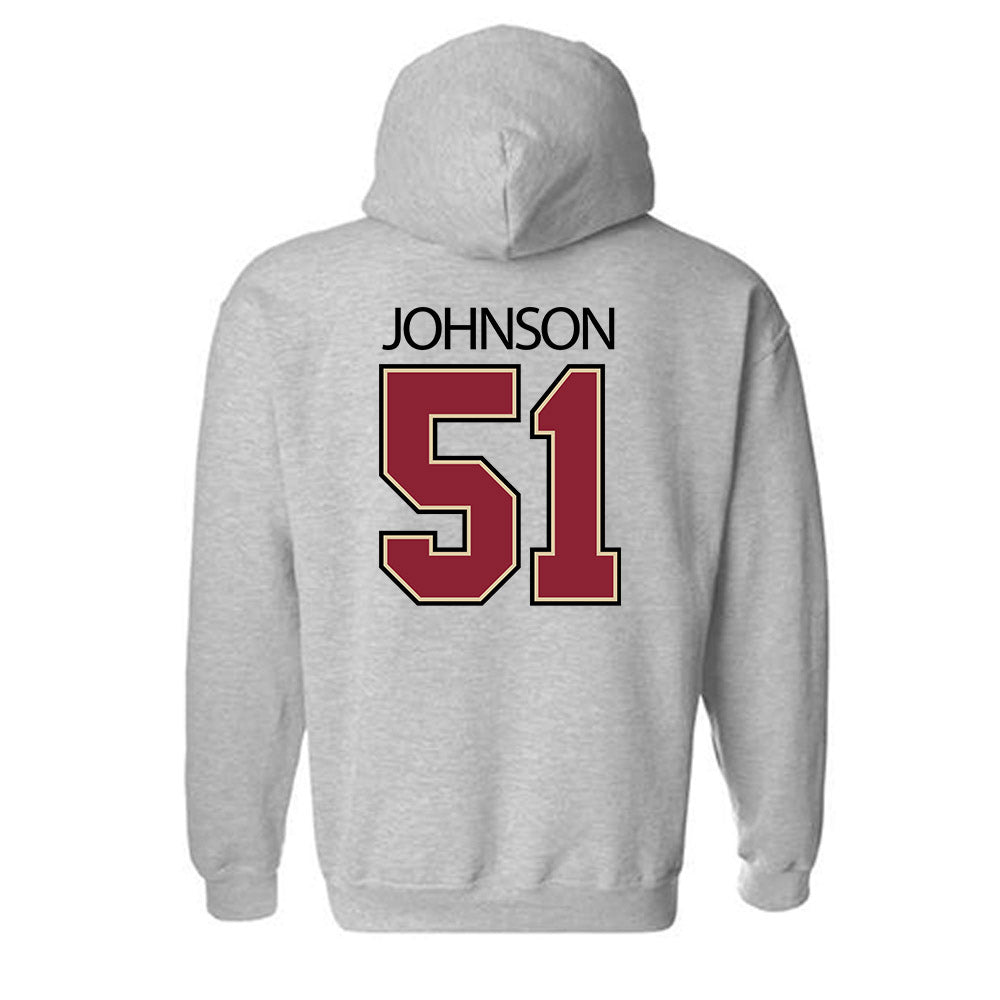 Boston College - NCAA Football : Amir Johnson - Classic Shersey Hooded Sweatshirt-2