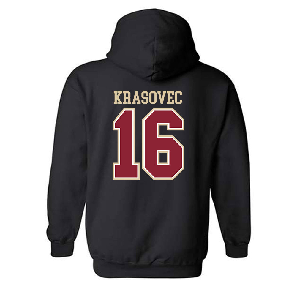 Boston College - NCAA Women's Basketball : Lili Krasovec - Classic Shersey Hooded Sweatshirt-1