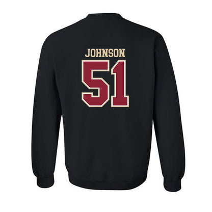 Boston College - NCAA Football : Amir Johnson - Classic Shersey Crewneck Sweatshirt-1
