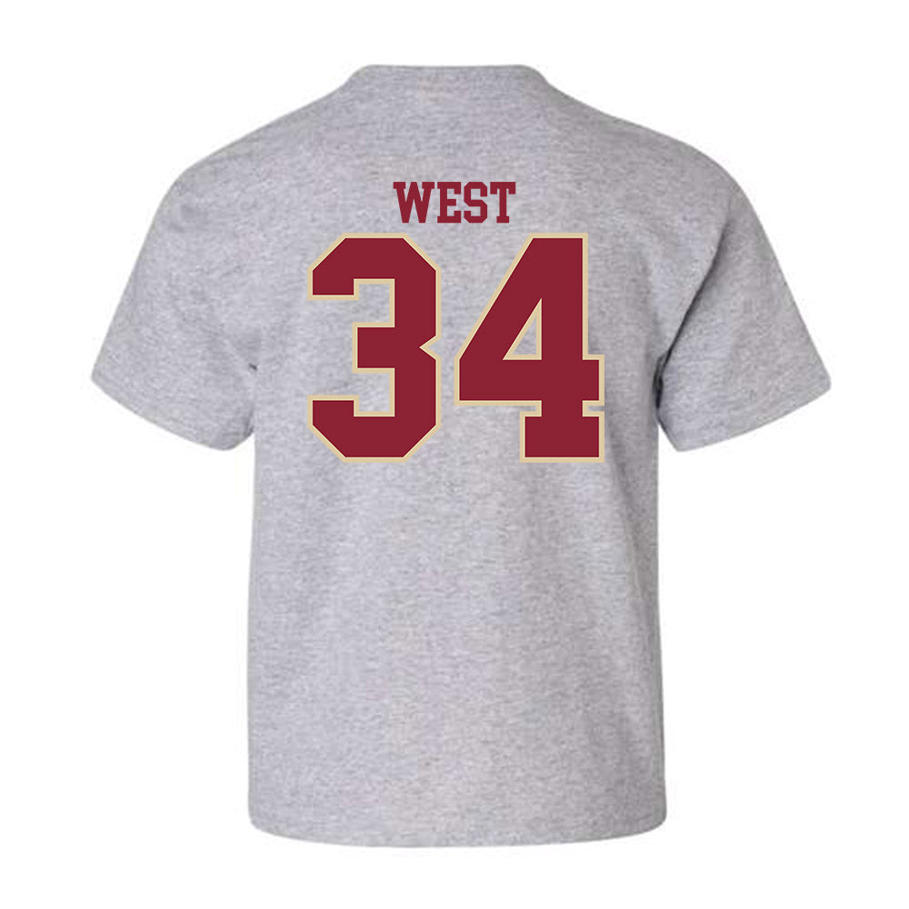 Boston College - NCAA Baseball : John West - Classic Shersey Youth T-Shirt