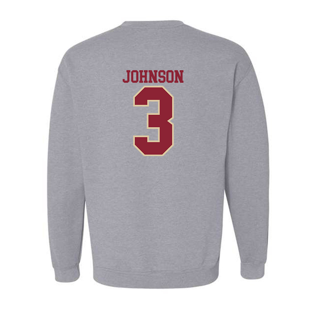 Boston College - NCAA Football : Nate Johnson - Classic Shersey Crewneck Sweatshirt