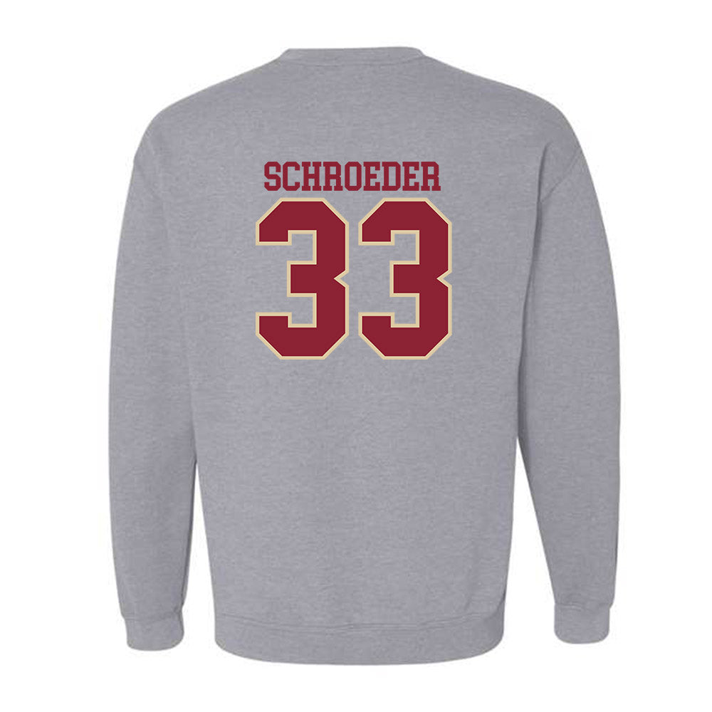 Boston College - NCAA Baseball : Eric Schroeder - Classic Shersey Crewneck Sweatshirt