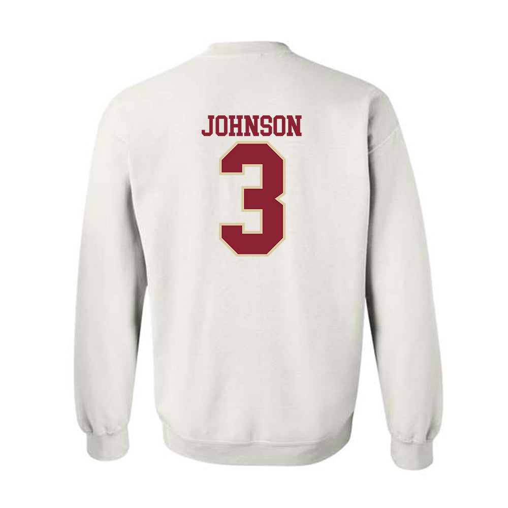 Boston College - NCAA Football : Nate Johnson - Classic Shersey Crewneck Sweatshirt