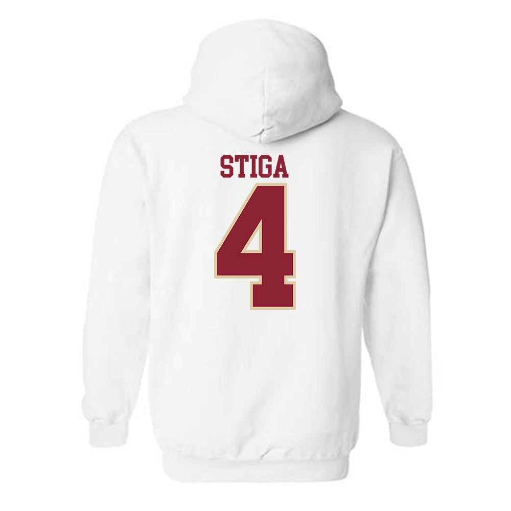 Boston College - NCAA Men's Ice Hockey : Teddy Stiga - Classic Shersey Hooded Sweatshirt