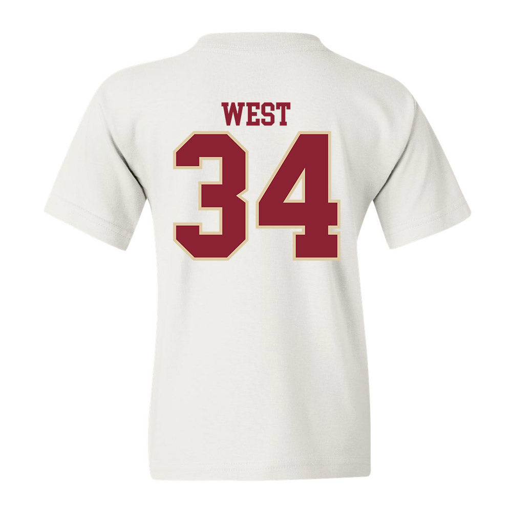 Boston College - NCAA Baseball : John West - Classic Shersey Youth T-Shirt