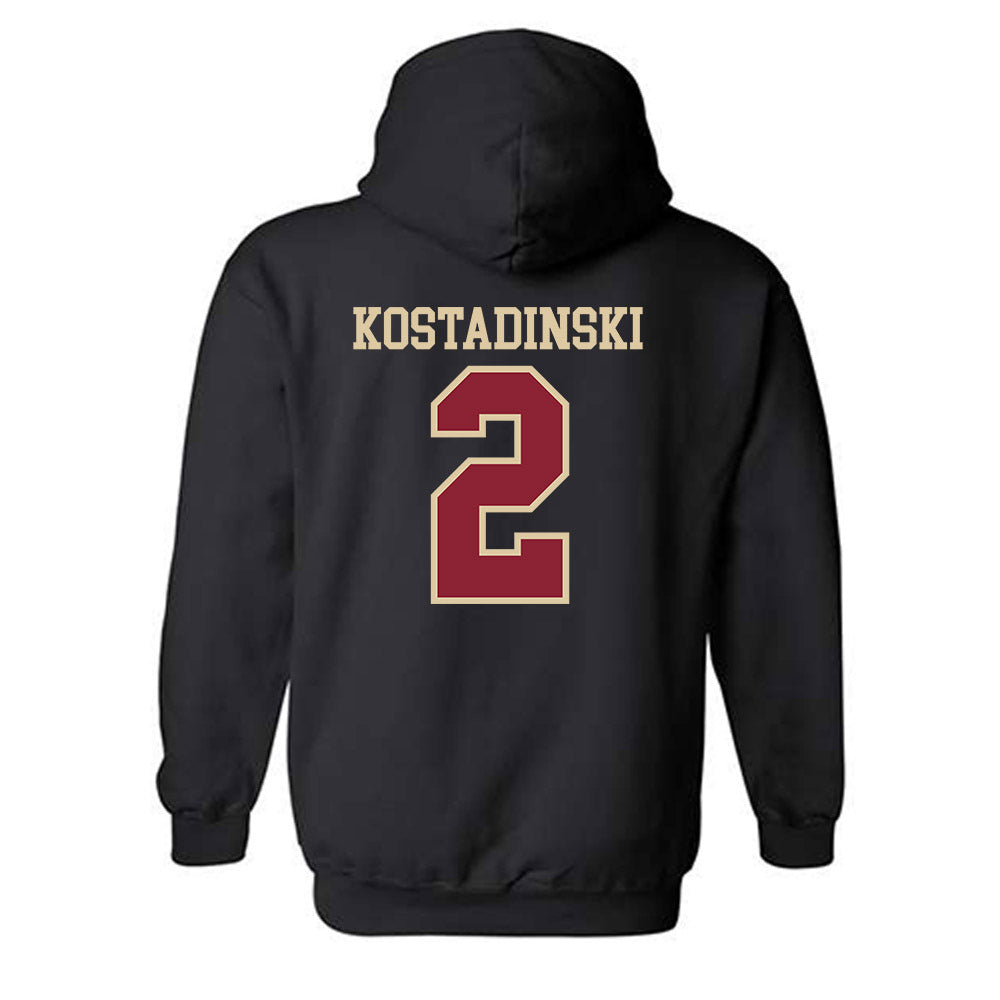 Boston College - NCAA Men's Ice Hockey : Kristian Kostadinski - Classic Shersey Hooded Sweatshirt-1