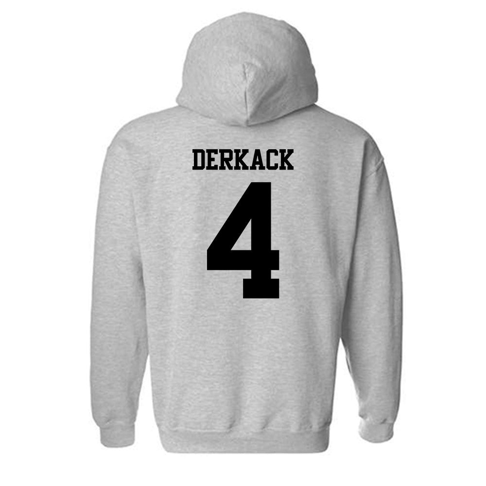 Dayton - NCAA Men's Basketball : Jordan Derkack - Classic Shersey Hooded Sweatshirt-1