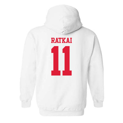 Dayton - NCAA Women's Volleyball : Panna Ratkai - Classic Shersey Hooded Sweatshirt-1